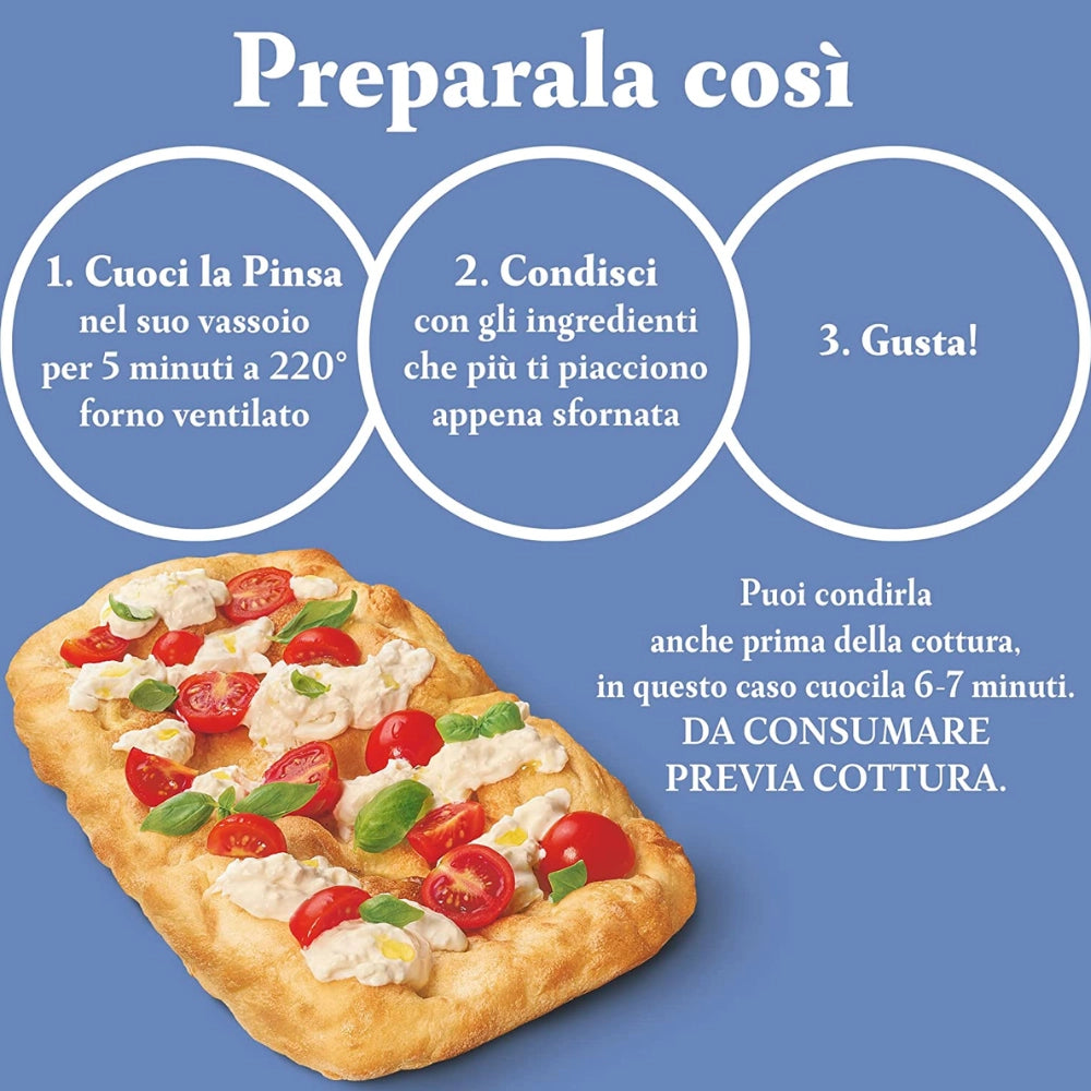 Mulino bianco pinsa cotta su pietra 6 confezioni con vassoio da forno da 230 gr