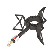 Sandrigarden 7920010 Fornellone Tutto Ghisa 3 Rubinetti 8 kW consumo 582 g-h G30 consumo 571 g-h G31 colore Nero