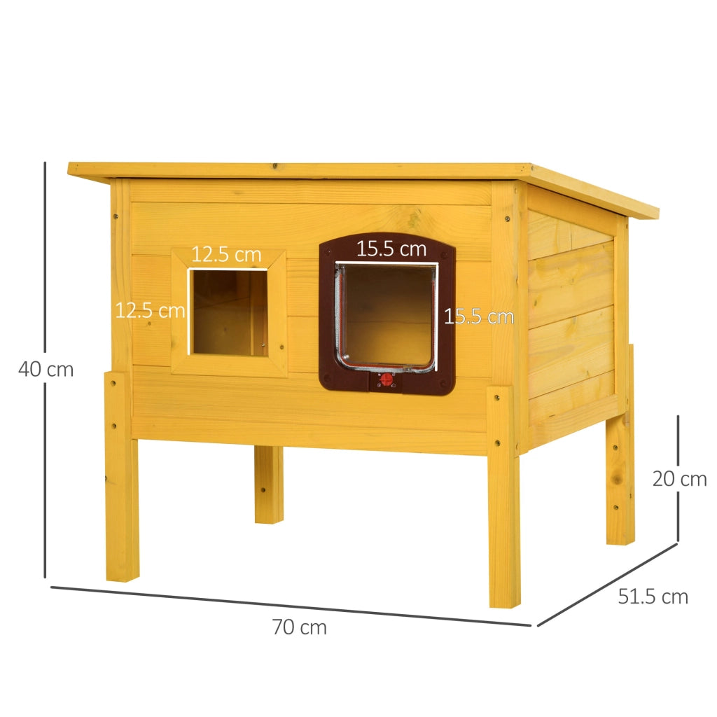 Casetta per Animali Domestici in Legno ¨C zephmum ¨C 70x51.5x60cm