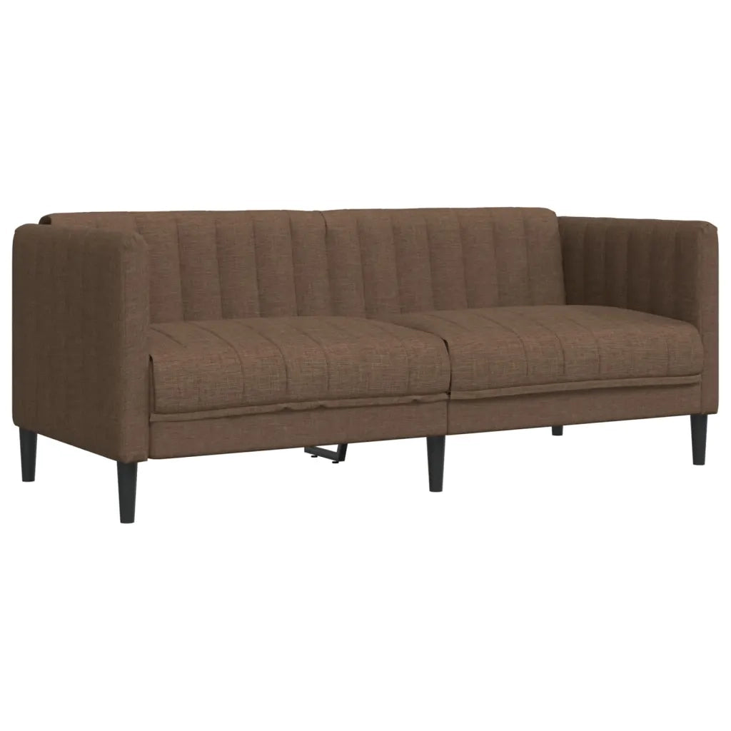 Set di Divani 3 pz Marrone in Tessuto 3209237