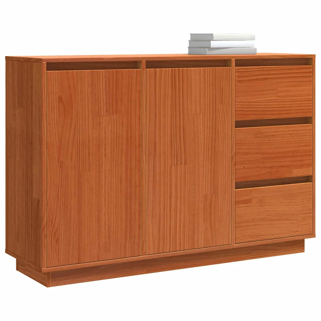 Credenza Rovere Marrone 111 x 34 x 75 cm Pino massello