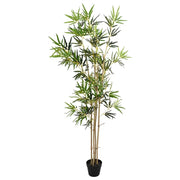 Albero di Bambù Verde 75,5 x 18 x 175 cm Tessuto e Bambù 42042070