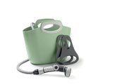 AQUAGO BUNNY VERDE SALVIA,25M tubo auto estensibile ANTIPIEGA,raccordi,borsa,sistema aggancio al rubinetto,MADE IN ITALY