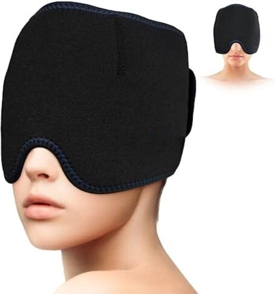 Maschera contro leemicranie - Maschera per la prevenzione delleemicranie - Maschera per la riduzione del mal di testa - Nero