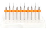 Kit di foratura a spirale per PCB - 10 pezzi - diametro di punta 0,4mm - contenitore portatile - set di punte per foratura