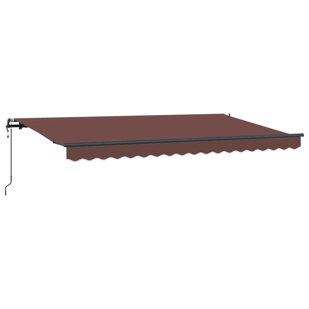 Tenda Retrattile Marrone 400 x 200 cm Tessuto 3329822