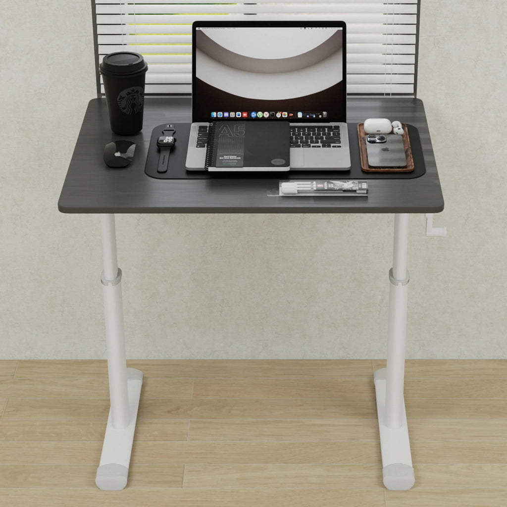 SCRIVANIA Regolabile in Altezza 88 x 66 x 11,5 cm Metallo e Legno Grigio