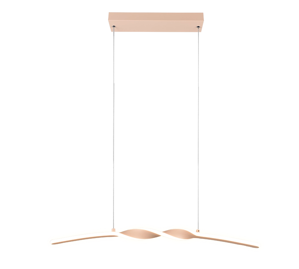 Lampada a sospensione LED, metallo, sabbia, L 80 cm, Ginko