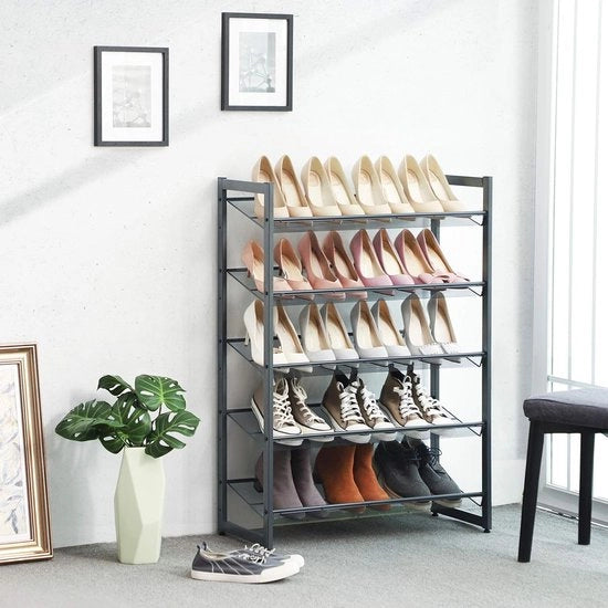 Rack per scarpe, sistema di stoccaggio per scarpe, ripiano per scarpe