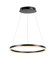 Lampada sospesa LED nera anello Ø80 45W CCT Isaure Rabalux
