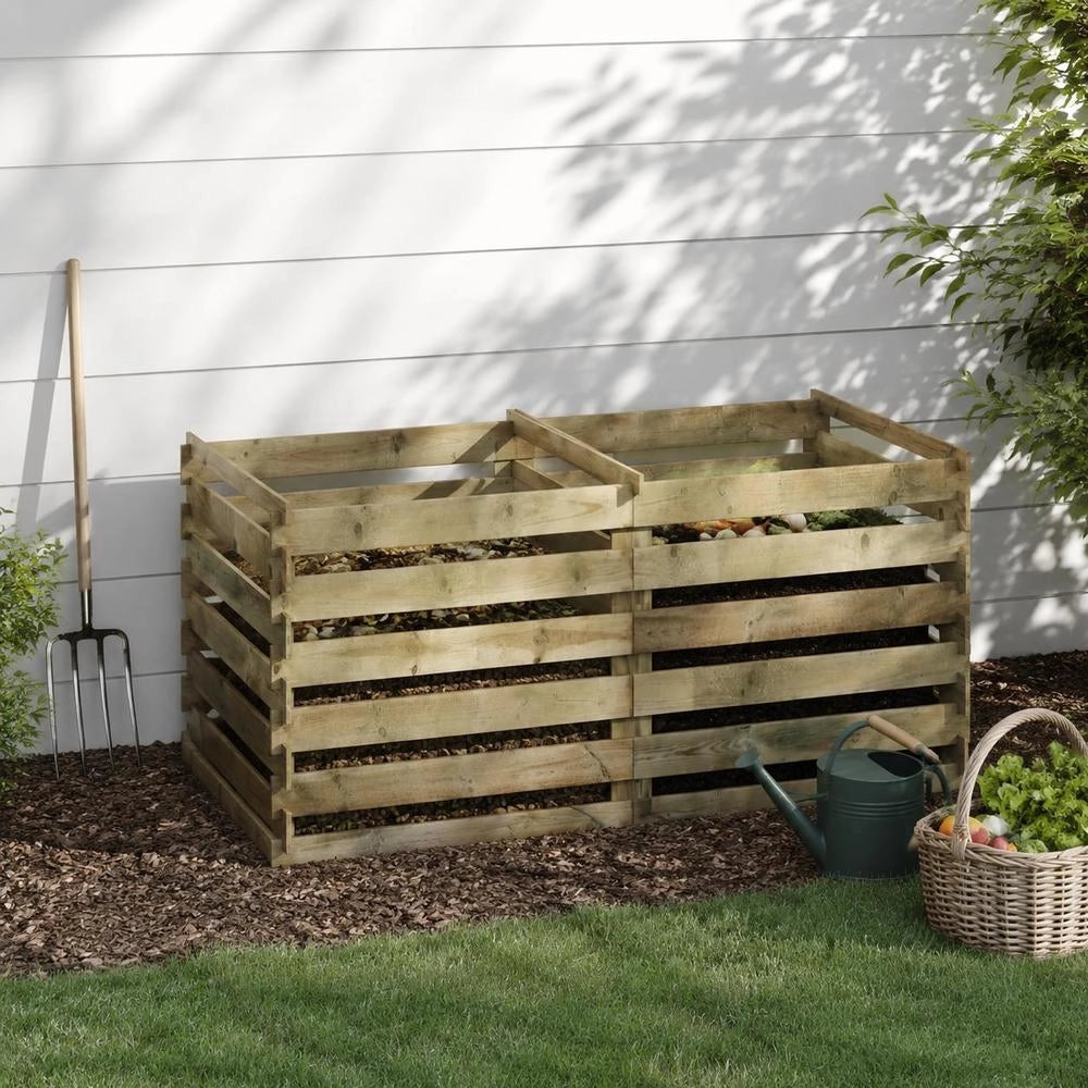 Composter Slats Made Of Impregnated Pine Wood 180x90x90 Cm