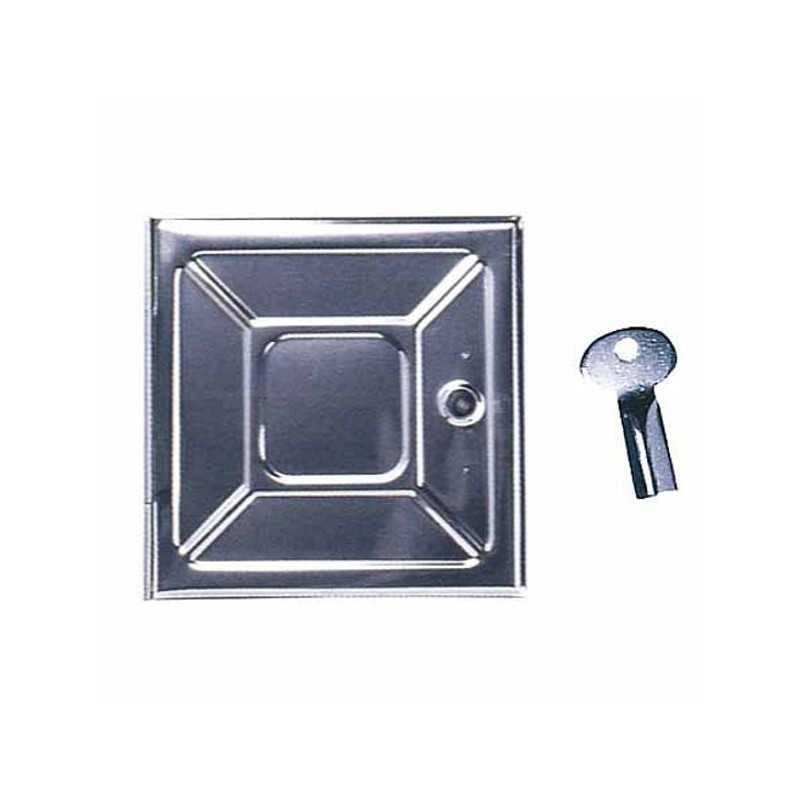 Portina Camino Lamiera Zn 18,5X18,5 Chiave