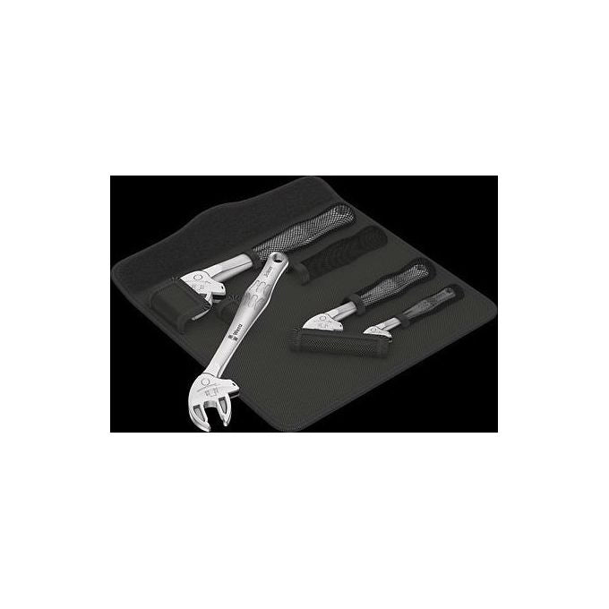 Wera 05020110001 6004 Joker 4 Set 1 Chiavi a Forchetta Autoregolanti Set 4 pezzi 7-19 mm con Cricchetto e Custodia
