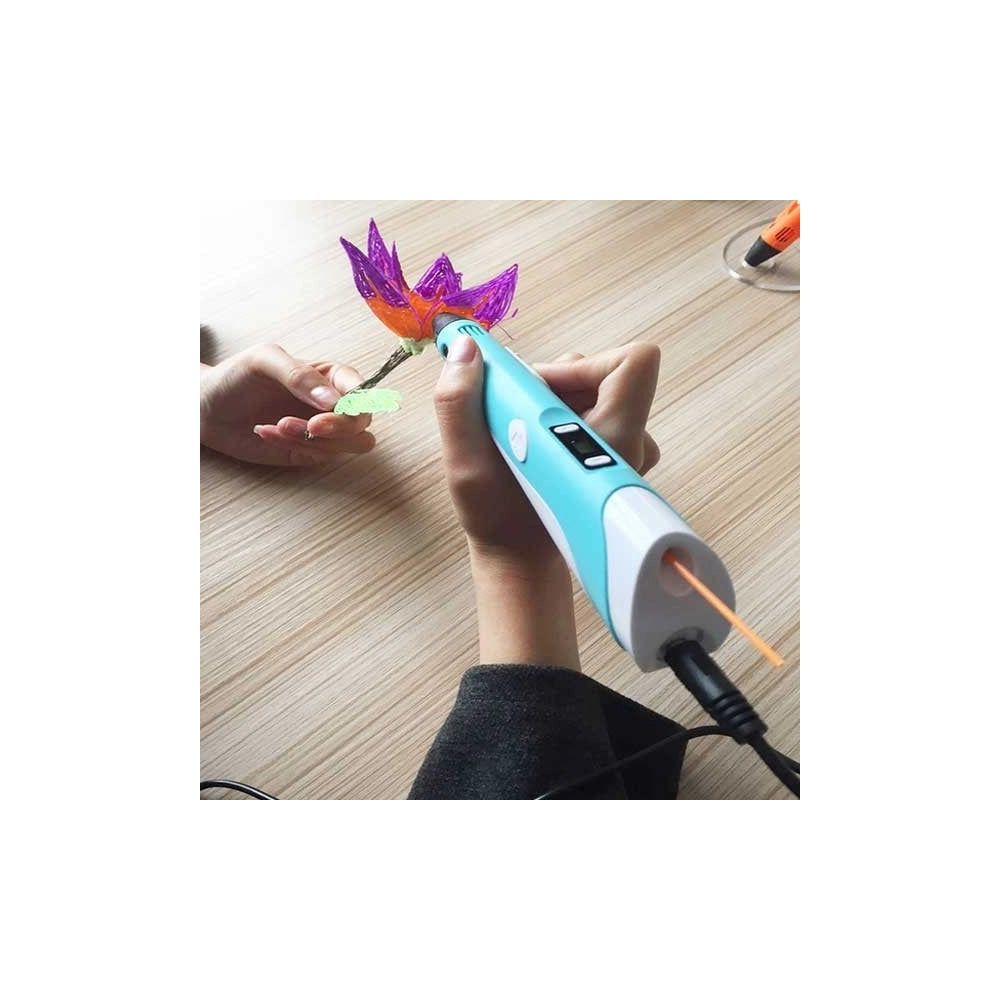 Trade Shop - Penna 3d Per Disegni Tridimensionali Stampa Stereoscopica Con Set Di 3 Filamenti -