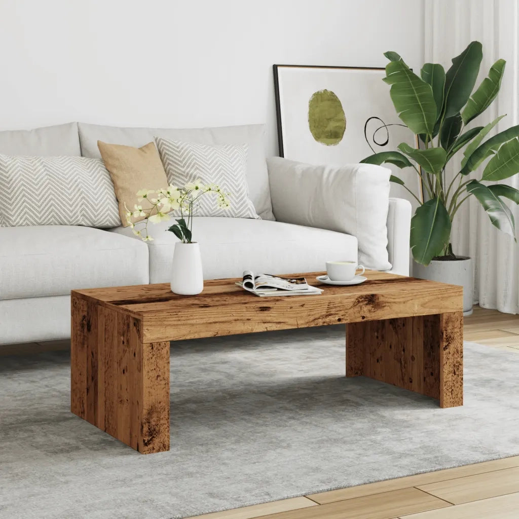 vidaXL Tavolino da Salotto Legno Antico 102x50x35 cm in Truciolato