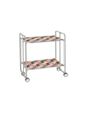 Carrello da cucina pieghevole grigio con ruote BAUHAUS 2 ripiani