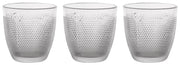 Set 3 Bicchieri da Tavola in Vetro Trasparenti Granny 260 cc