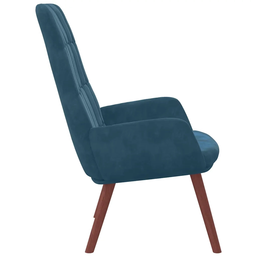 Poltrona Relax Blu in Velluto 4102642
