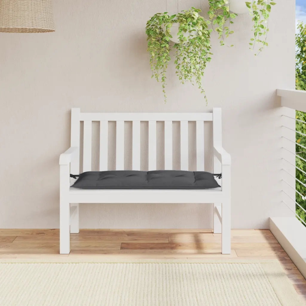 Cuscino Panca Giardino Antracite MÃ©lange 100x50x7cm Tessuto