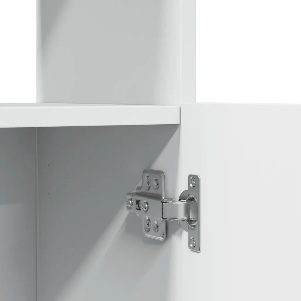 Credenza | Madia | Buffet da pranzo | Armadio da pranzo Bianca 63x33x180 cm in Truciolato