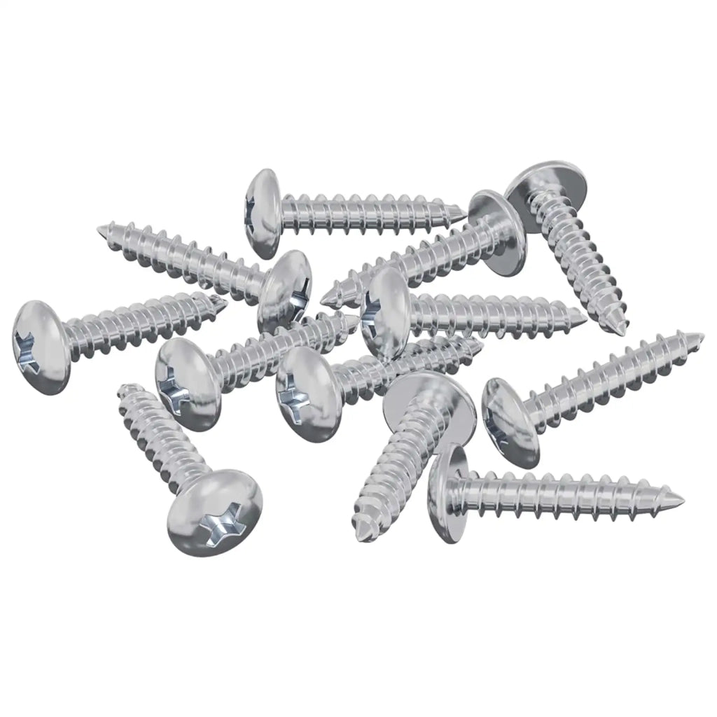 Viti in Legno 12 pcs Argento M3,5 x 20 mm Acciaio 864524