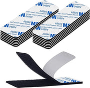 Nastro adesivo autoadesivo extra resistente riutilizzabile - 12 pezzi nastro quadrato adesivo - nero Nastro adesivo autoadesivo
