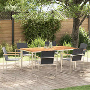 Set da Pranzo per Giardino 7 pcs Marrone Legno di teak solido 3334834