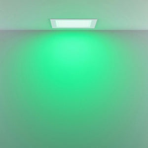 Faretto LED incasso pannello quadrato slim DMX RGB multicolore luce calda 24V impermeabile cromoterapia box doccia bagno 23W foro 155x155