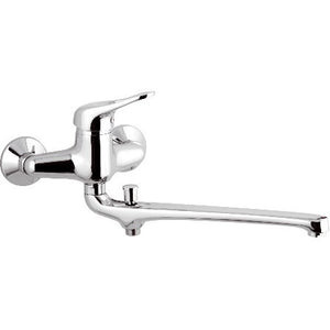 Rubinetto lavabo/vasca con bocca fusa e deviatore serie kiss