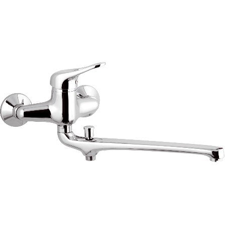 Rubinetto lavabo/vasca con bocca fusa e deviatore serie kiss