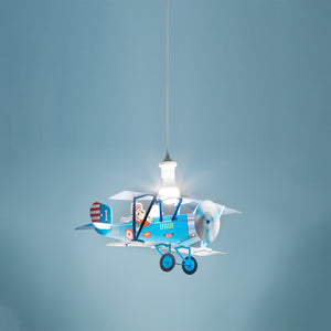 Sospensione Moderna Biplano Polilux ® Blu Biplano Blu 1 Luce E27