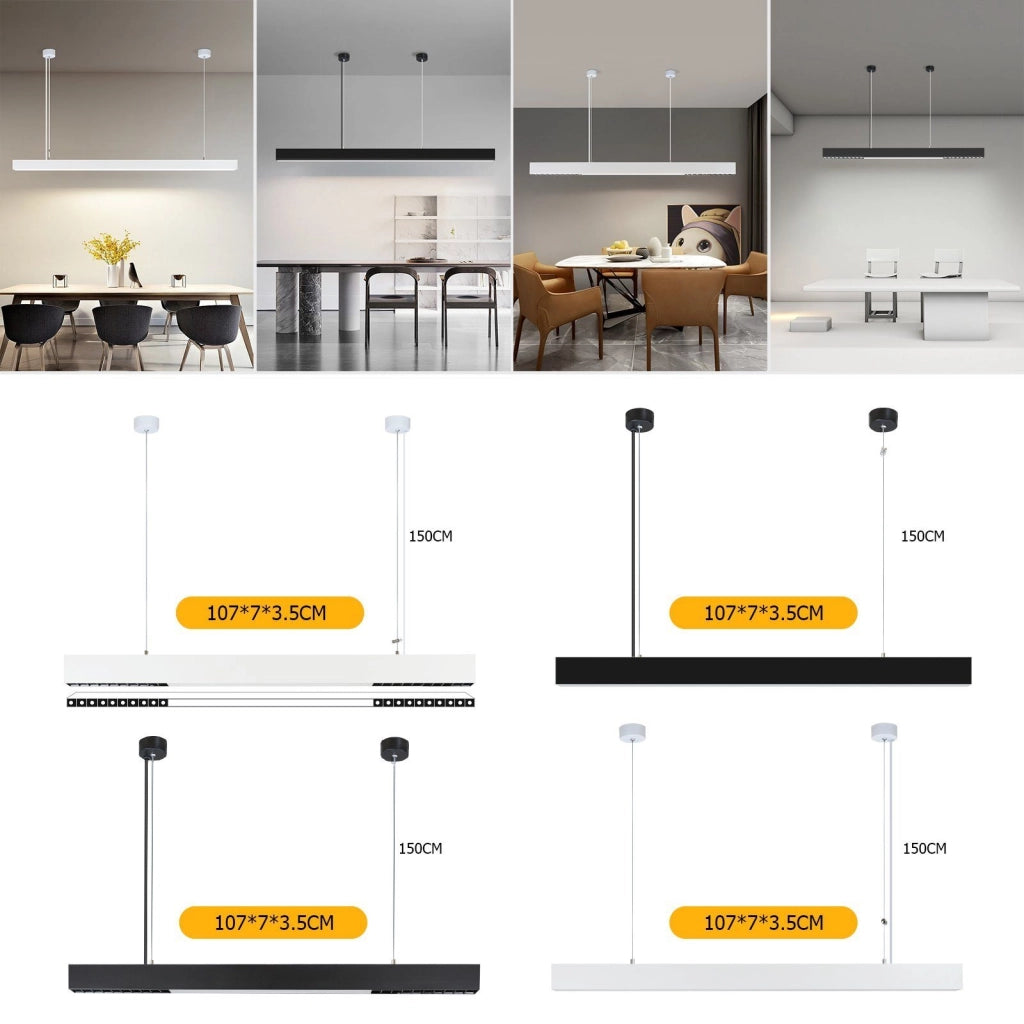 ZMH Lampada a sospensione a LED lampada da tavolo da pranzo dimmerabile Moderna con telecomando