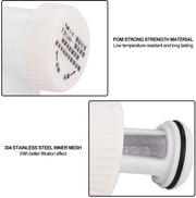 Inlaatklep per acqua con filtro - RVS mesh - Materiale POM - Connettore G1/2 - Impermeabile - Filtra impurità