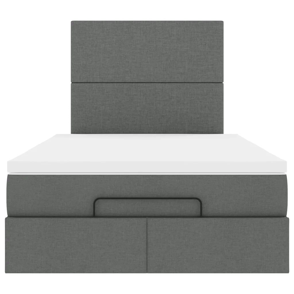 vidaXL Struttura Letto Pouf con Materasso 80x200 cm in Tessuto