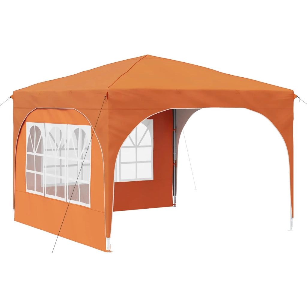 Tenda per feste a pop-up 290 x 290 x 245 cm Arancione 42019866