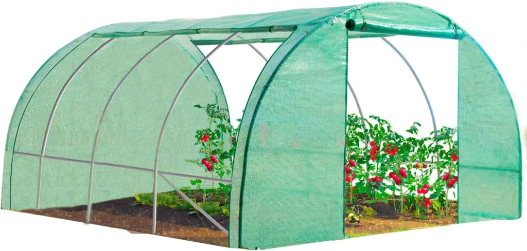 Serra tunnel di giardinario 12m² verde 4 stagioni ZEBRA 4x3M