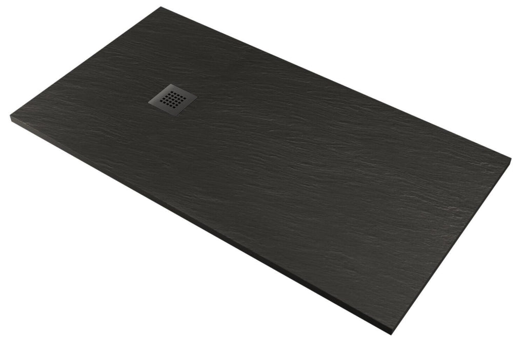 Piatto Doccia in Pietra 70x160 cm Pedrinelli Ardesia Stone Side Grigio Scuro