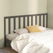 Testiera per Letto Grigia 186x4x100cm in Legno Massello di Pino cod mxl 33552