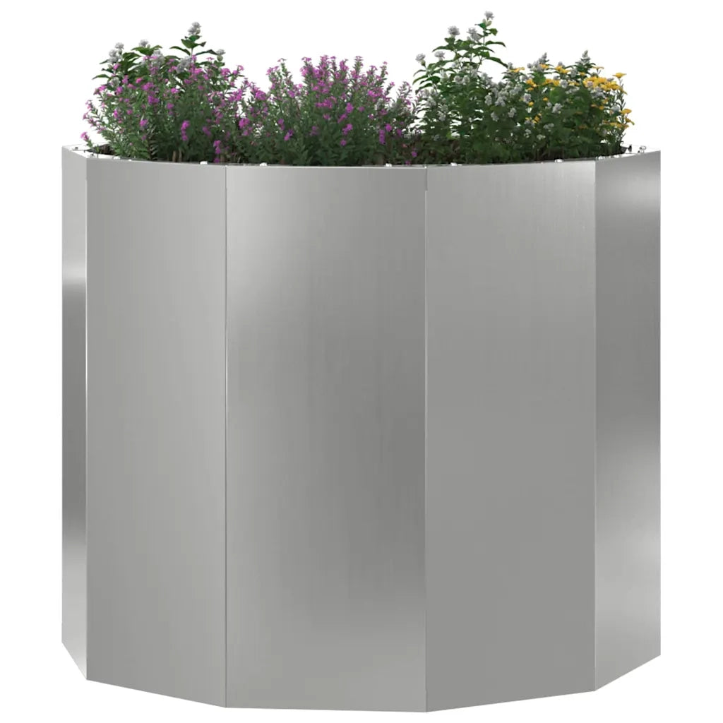 Fioriera | Cassetta per fiori | Vaso Argento 60 x 60 x 50 cm Acciaio zincato