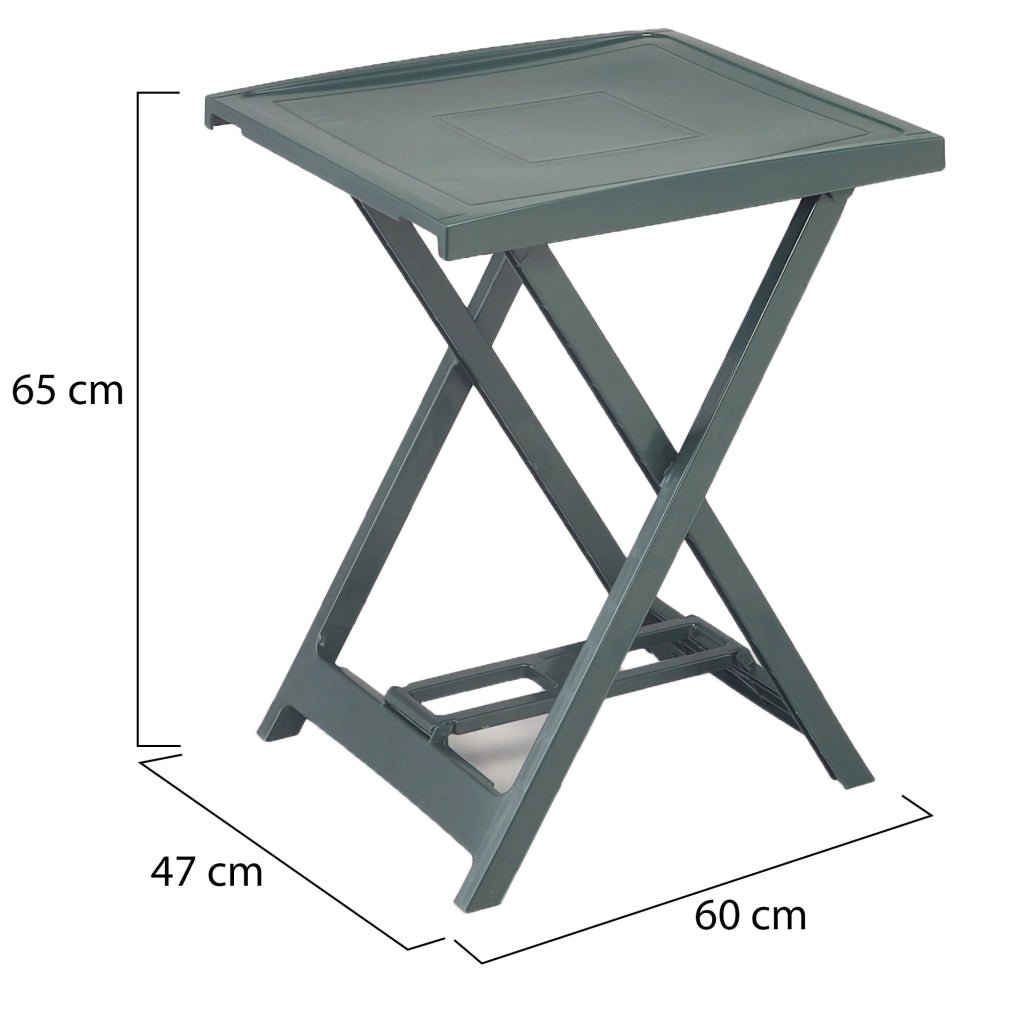 Ohatchee, Tavolo da Esterno 2 Posti Made in Italy, 60x47x65h cm Verde