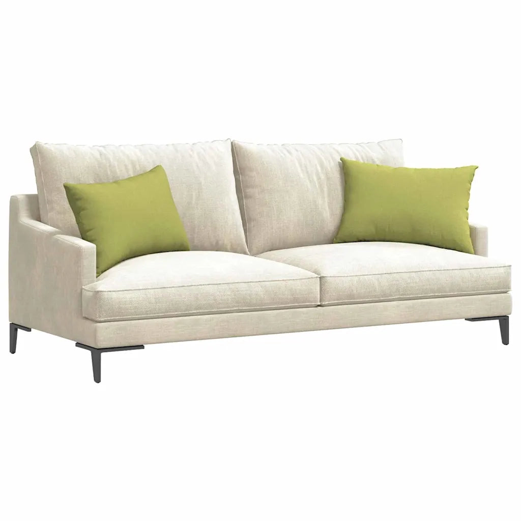 Cuscini da Divano 2 pz-Set di 2 Cuscini per Sofa Verde chiaro 60 x 40 cm Tessuto