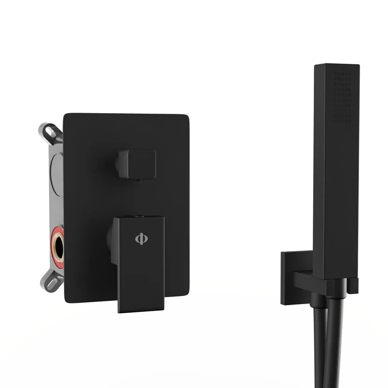 Kit esterno per doccia da incasso Orion Nero DUCHA.ES