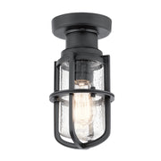 Plafoniera esterna Kichler Suri nera E27 40W IP44