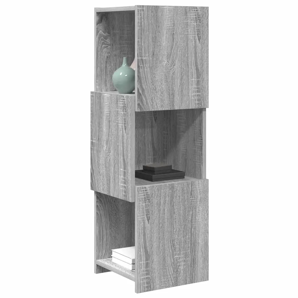 Mobile angolare Grigio Sonoma 30,5x30x95cm Legno multistrato
