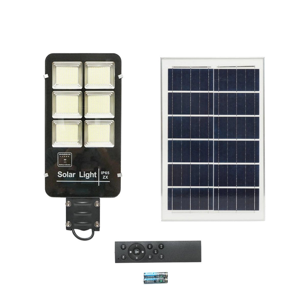 Lampada LED da 300W con pannello solare mono da 28W, sensore di movimento e telecomando