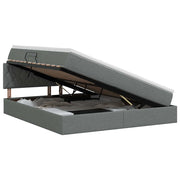 Letto con contenitore e materasso Grigio Scuro 160 x 200 cm 3458695