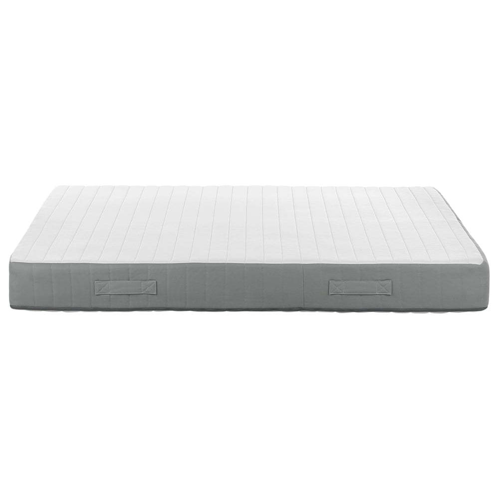 Materasso a molle insacchettate EU matrimoniale con maniglie imbottitura in memory foam rivestimento rimovibile 160 x 200 cm Rigido Design moderno trapuntato
