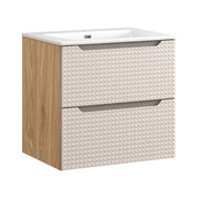 Set mobili bagno 60 cm con lavabo per mobile SKY Luxor Beige 60 x 1401 x 46 cm