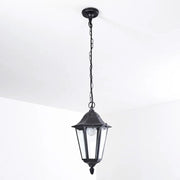 Sospensione Esterno Riley Alluminio Nero 1 Luce E27 Ip44