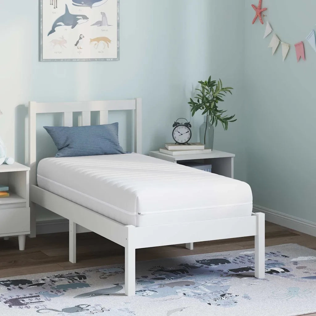 vidaXL Materasso Bianco 70 x 140 cm Molle Insacchettate